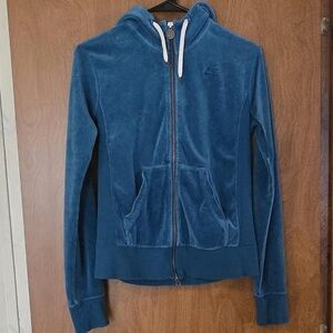 Nike Women's Teal Zip-Up Hoodie